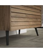 Commode FRN noyer - 90x96x45 cm