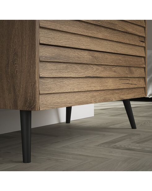 Commode FRN noyer - 90x96x45 cm