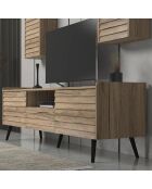 Meuble TV FRN noyer - 180x55x40 cm
