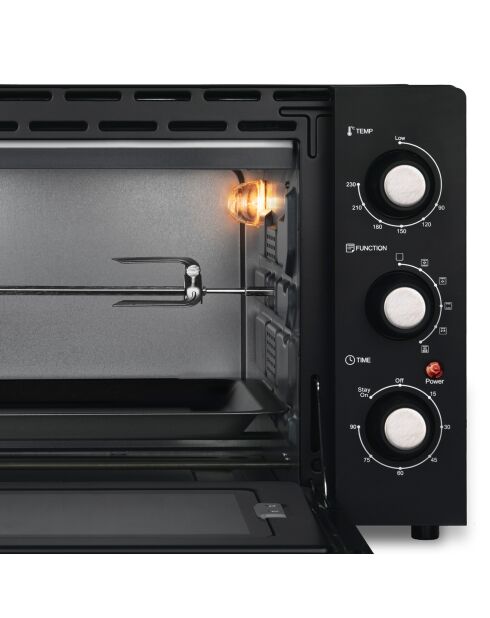 Elektroofen, 42 l, grau/schwarz, 2000 W