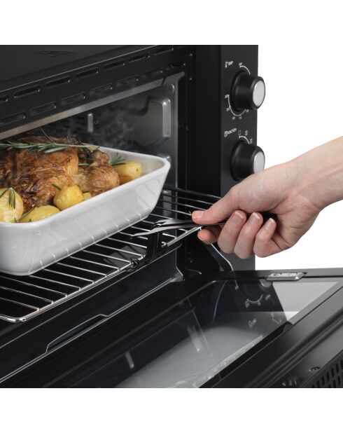 Elektroofen, 42 l, grau/schwarz, 2000 W