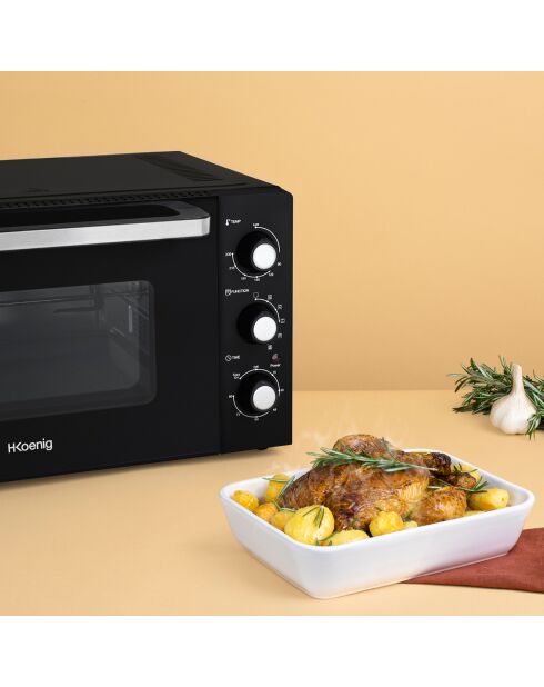 Elektroofen, 42 l, grau/schwarz, 2000 W