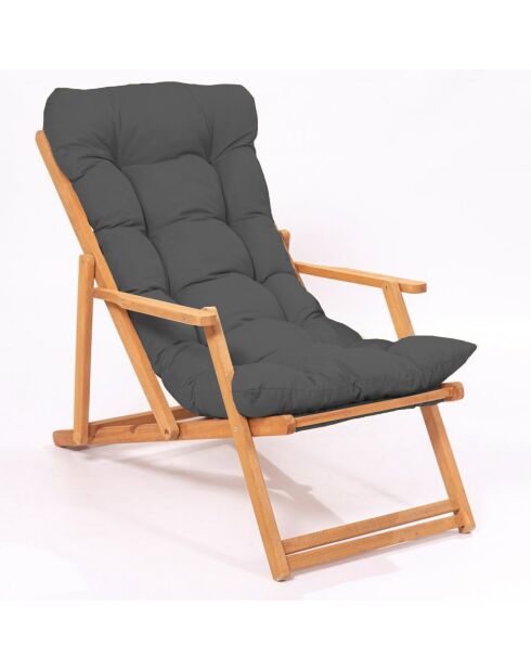 My007 2-Sitzer-Gartenmöbel, grau/naturfarben