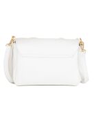 Bandolera Matalia de piel blanca - 22x17x9 cm