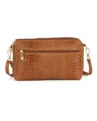 Luigina Schultertasche aus cognacfarbenem Leder - 25x16x7 cm