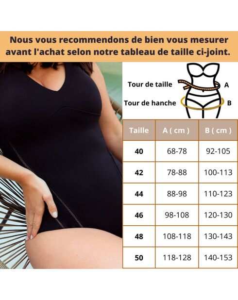 Maillot de bain 1 Pièce gainant Sublissimy noir