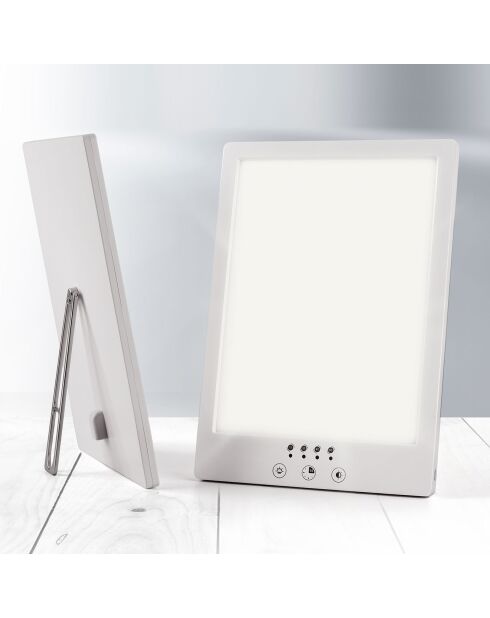 Miroir lumineux blanc - 17.8x24.9x0.1 cm