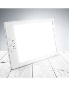 Miroir lumineux blanc - 17.8x24.9x0.1 cm
