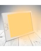 Miroir lumineux blanc - 17.8x24.9x0.1 cm