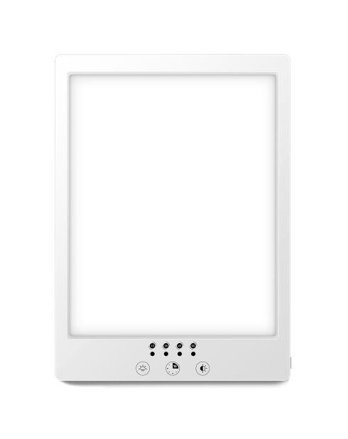 Miroir lumineux blanc - 17.8x24.9x0.1 cm