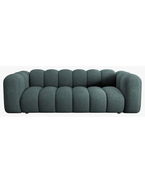 Canapé Lupine Chenille 3 Places pétrole - 228x87x70 cm