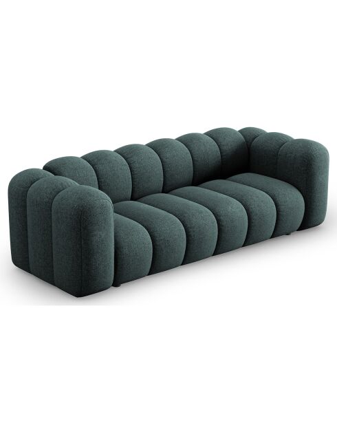 Canapé Lupine Chenille 3 Places pétrole - 228x87x70 cm