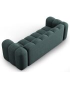 Canapé Lupine Chenille 3 Places pétrole - 228x87x70 cm