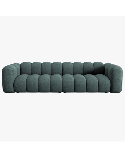 Canapé Modulaire Lupine Chenille 4 Places pétrole - 288x87x70 cm