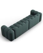 Canapé Modulaire Lupine Chenille 4 Places pétrole - 288x87x70 cm
