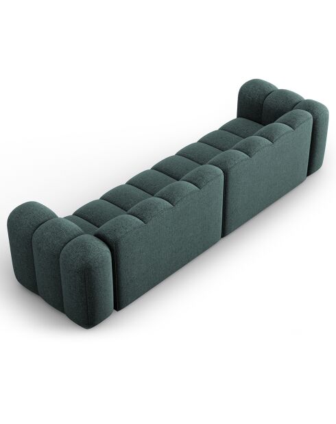 Canapé Modulaire Lupine Chenille 4 Places pétrole - 288x87x70 cm