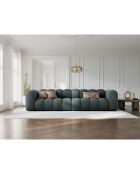 Canapé Modulaire Lupine Chenille 4 Places pétrole - 288x87x70 cm