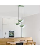 Lampadario verde Vatoz - 40x25x15 cm