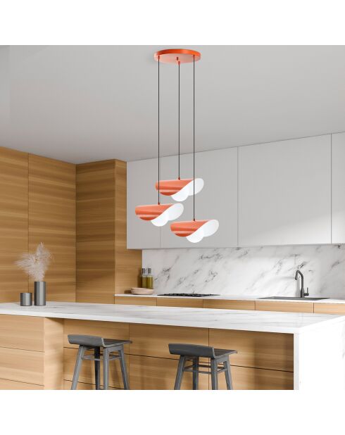 Lampadario arancione Vatoz - 40x25x15 cm