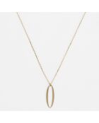 Collier Saba or jaune