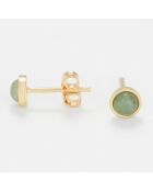 Boucles d'oreilles Anika Aventurine or jaune