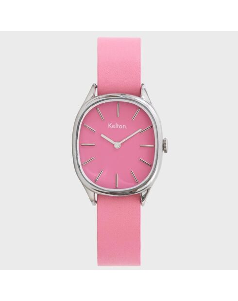 Montre Femme en Cuir Colorama rose