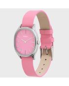 Montre Femme en Cuir Colorama rose