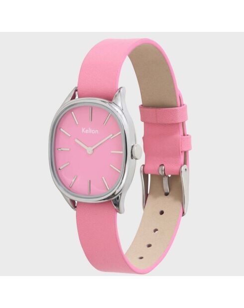 Montre Femme en Cuir Colorama rose