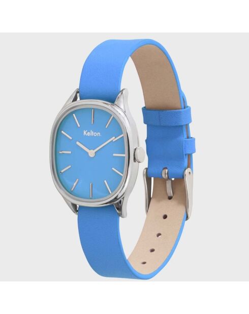 Montre Femme en Cuir Colorama bleue