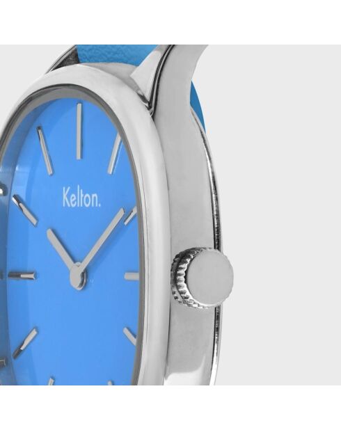 Montre Femme en Cuir Colorama bleue