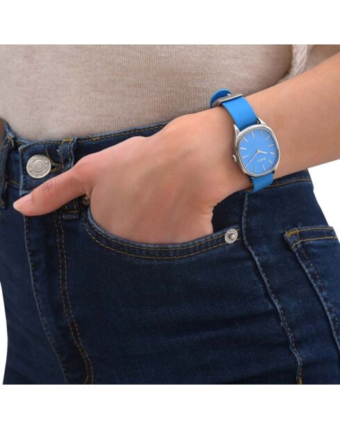 Montre Femme en Cuir Colorama bleue