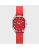 Montre Femme en Cuir Colorama rouge