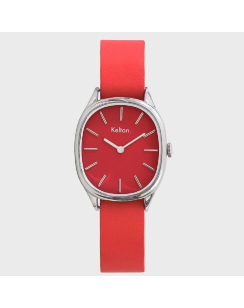 Montre Femme en Cuir Colorama rouge