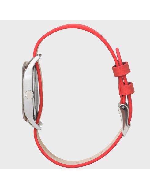 Montre Femme en Cuir Colorama rouge