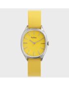 Montre Femme en Cuir Colorama jaune