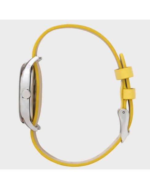 Montre Femme en Cuir Colorama jaune