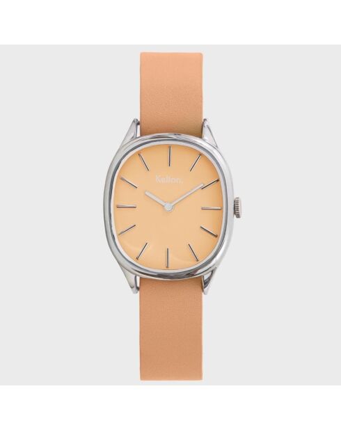 Montre Femme en Cuir Colorama beige