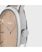 Montre Femme en Cuir Colorama beige