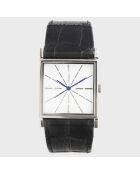 Montre Mixte en Cuir Astre argenté/noir/blanc