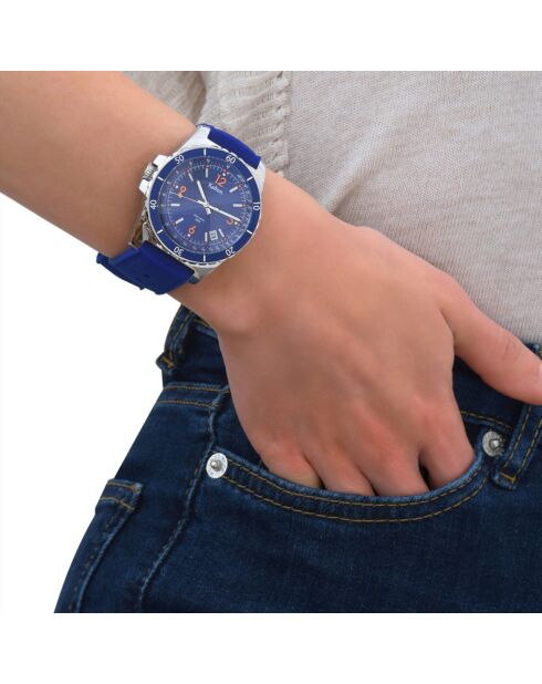 Montre Automatique Mixte en Silicone Mille bleue