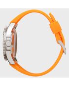 Montre Automatique Mixte en Silicone Mille bleu/orange