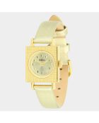 Orologio da donna in pelle Lady 50's Total Gold