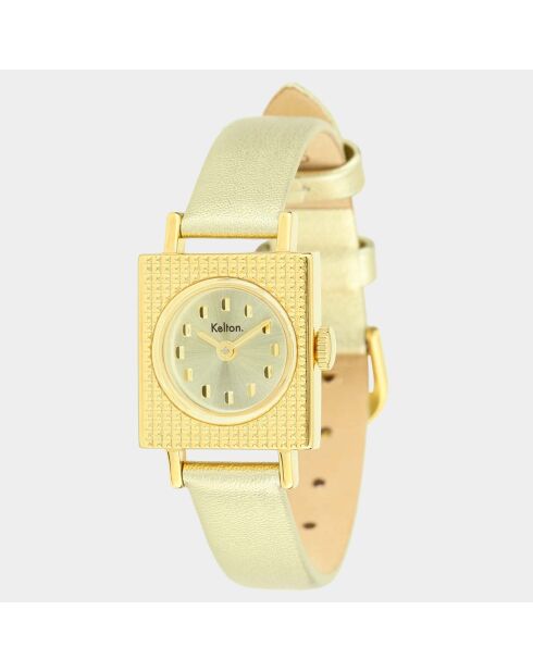 Orologio da donna in pelle Lady 50's Total Gold