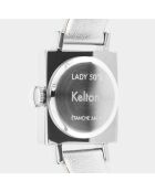 Montre Femme en Cuir Lady 50's Total argentée