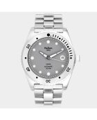 Montre de plongée Mixte en Acier 1955 30 ATM argenté/gris