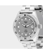 Montre de plongée Mixte en Acier 1955 30 ATM argenté/gris
