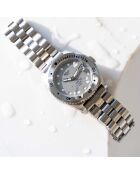 Montre de plongée Mixte en Acier 1955 30 ATM argenté/gris