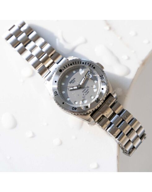 Montre de plongée Mixte en Acier 1955 30 ATM argenté/gris
