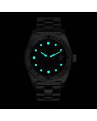 Montre de plongée Mixte en Acier 1955 40 ATM argenté/marine