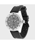 Montre de plongée Mixte en Caoutchouc 1955 30 ATM Tropic gris/noir